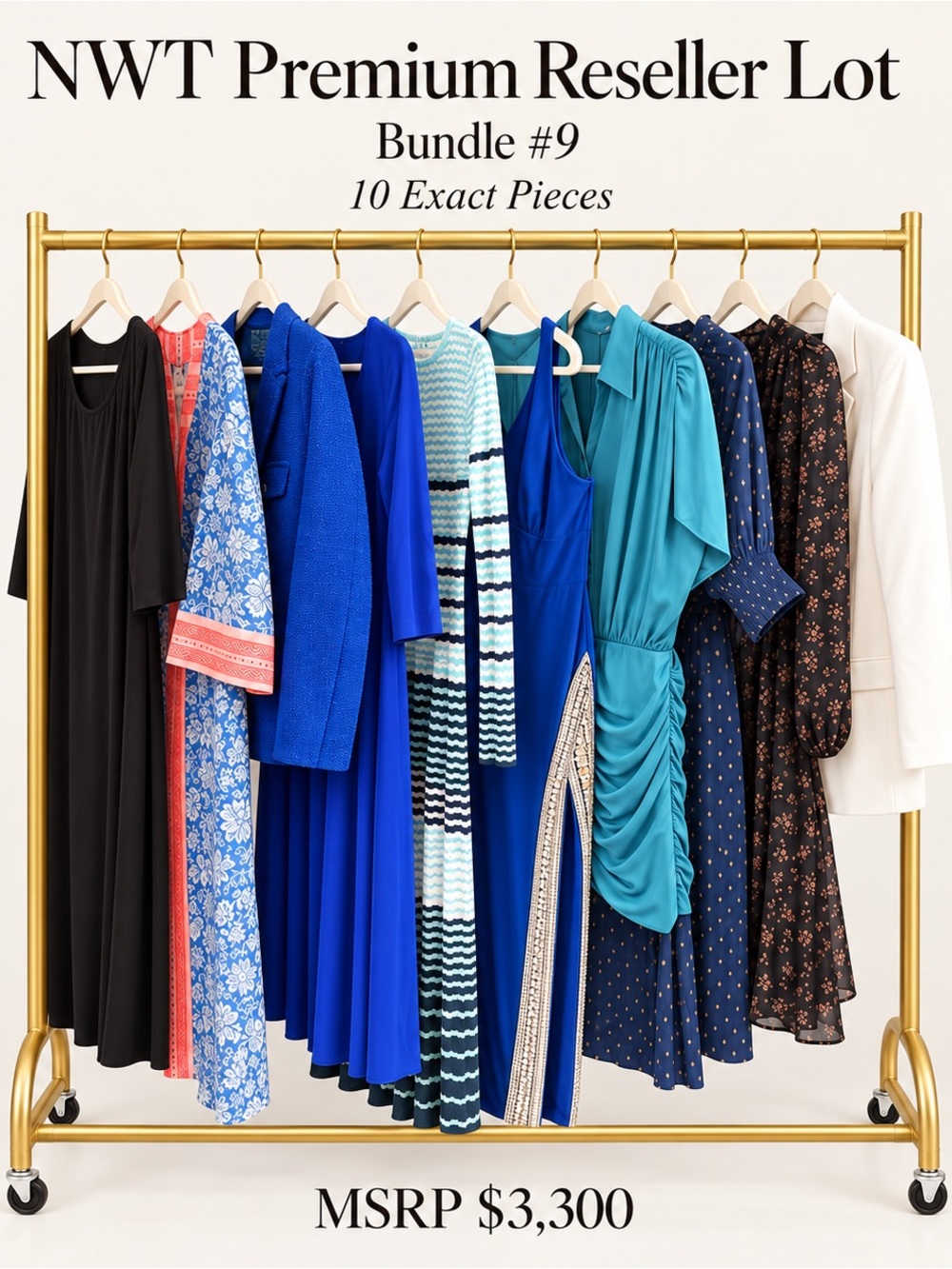 10 Pc $3300 MSRP | NWT Premium Reseller Lot | Exact Items Shown